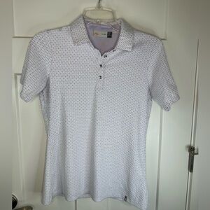 KJUS‎ Women’s Bella Structure Polo – Size Small 36 – UPF 50+ Textured Golf Shirt